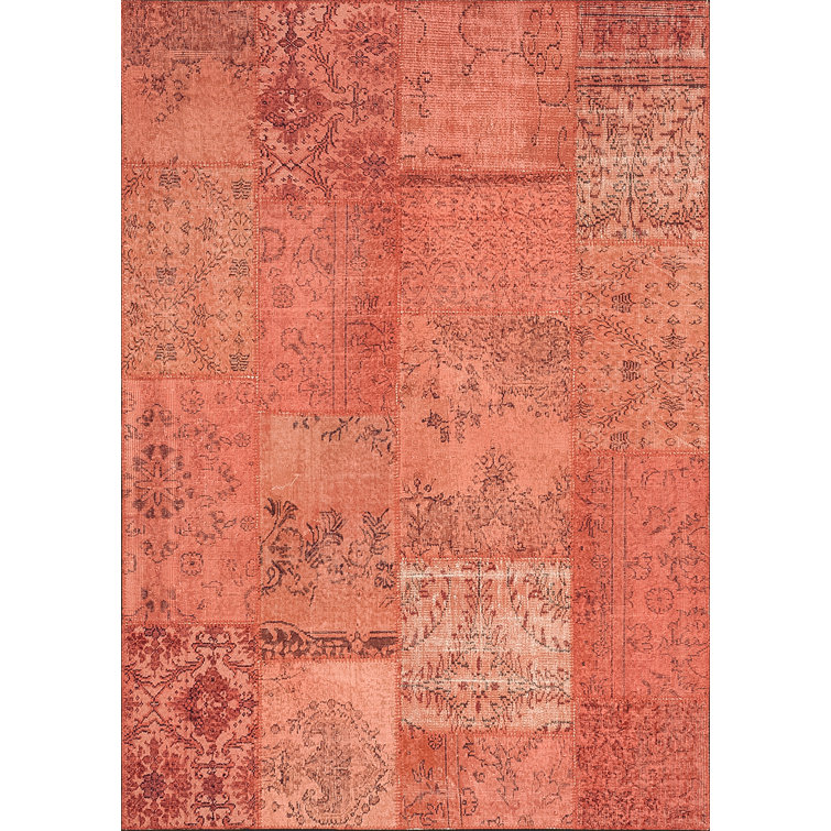 Bungalow Rose Hand Knotted Cotton Geometric Rug Wayfair